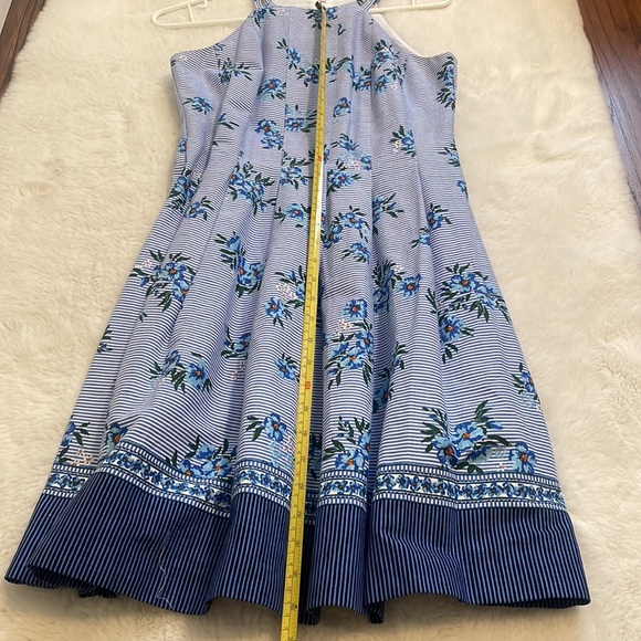 GUESS blue floral a-line sheath summer dress - Picture 8 of 9